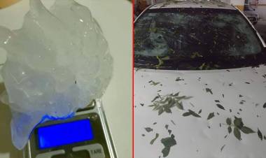 IMÁGENES IMPRESIONANTES DEL FUERTE TEMPORAL EN SAN LUIS: GRANIZO POCAS VECES VISTO AZOTÓ VILLA MERCEDES