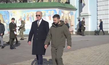 JOE BIDEN REALIZA ESTE LUNES UNA VISITA SORPRESA A UCRANIA