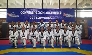 TAEKWONDO: SE REALIZÓ UN CAMPUS EVALUATIVO FEMENINO DE KYORUGUI EN EL CeNARD 
