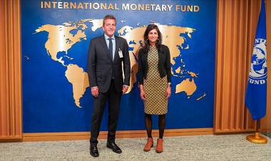 SERGIO MASSA ANALIZÓ CON EL FMI EL IMPACTO DE LA SEQUÍA Y EL DESPEJE DE VENCIMIENTOS