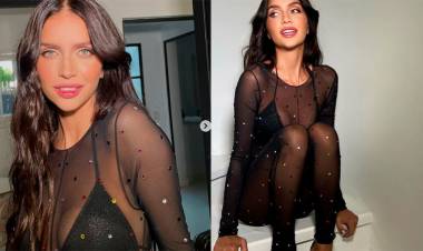 EL OSADO LOOK DE ZAIRA NARA, BRILLOS Y TRANSPARENCIAS QUE DEJARON VER TODO