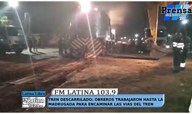 SAN LUIS: DESCARRILÓ UN TREN EN VILLA MERCEDES