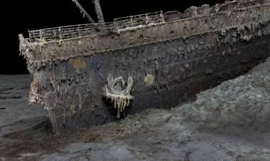 FOTOS DEL PRIMER ESCANEO DIGITAL EN TAMAÑO REAL Y NUEVAS IMÁGENES REVELAN LOS RESTOS DEL TITANIC COMO NUNCA SE VIERON