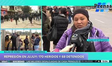 JUJUY: FAMILIARES Y ABOGADOS DE LOS DETENIDOS RECLAMAN SU LIBERACIÓN