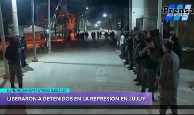 LIBERARON A LOS DETENIDOS EN LA REPRESIÓN EN JUJUY