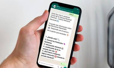 CÁMARA ELECTORAL: HABILITARON UN NÚMERO DE WHATSAPP PARA REALIZAR CONSULTAS SOBRE LAS ELECCIONES
