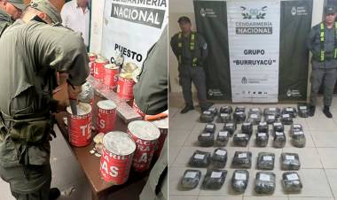 TUCUMÁN: HALLARON 13 KILOS DE COCAÍNA ESCONDIDOS DENTRO DE LATAS DE PINTURAS PARA TELAS