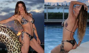 DIO UNA CLASE MAESTRA DE CÓMO LUCIR UNA BIKINI A LOS 51 AÑOS