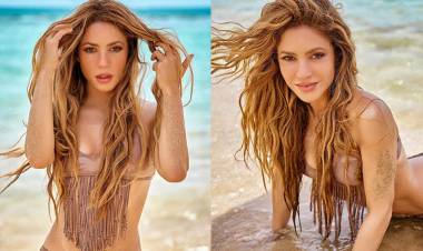 SHAKIRA SUBIÓ LA TEMPERATURA EN EL FIN DE VERANO EN BIKINI Y CON EL PELO MOJADO