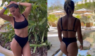 SE FILMÓ EN MICROBIKINI E HIZO UNA PREGUNTA PARA CUMPLIR EL DESEO DE SUS FANS