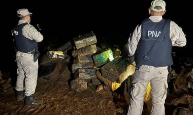 “FRONTERA PROTEGIDA”: PREFECTURA SECUESTRÓ UN MILLONARIO CARGAMENTO DE MARIHUANA EN MISIONES