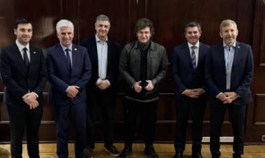 CASA ROSADA: EL GOBERNADOR DE SAN LUIS SE REUNIÓ CON EL PRESIDENTE MILEI