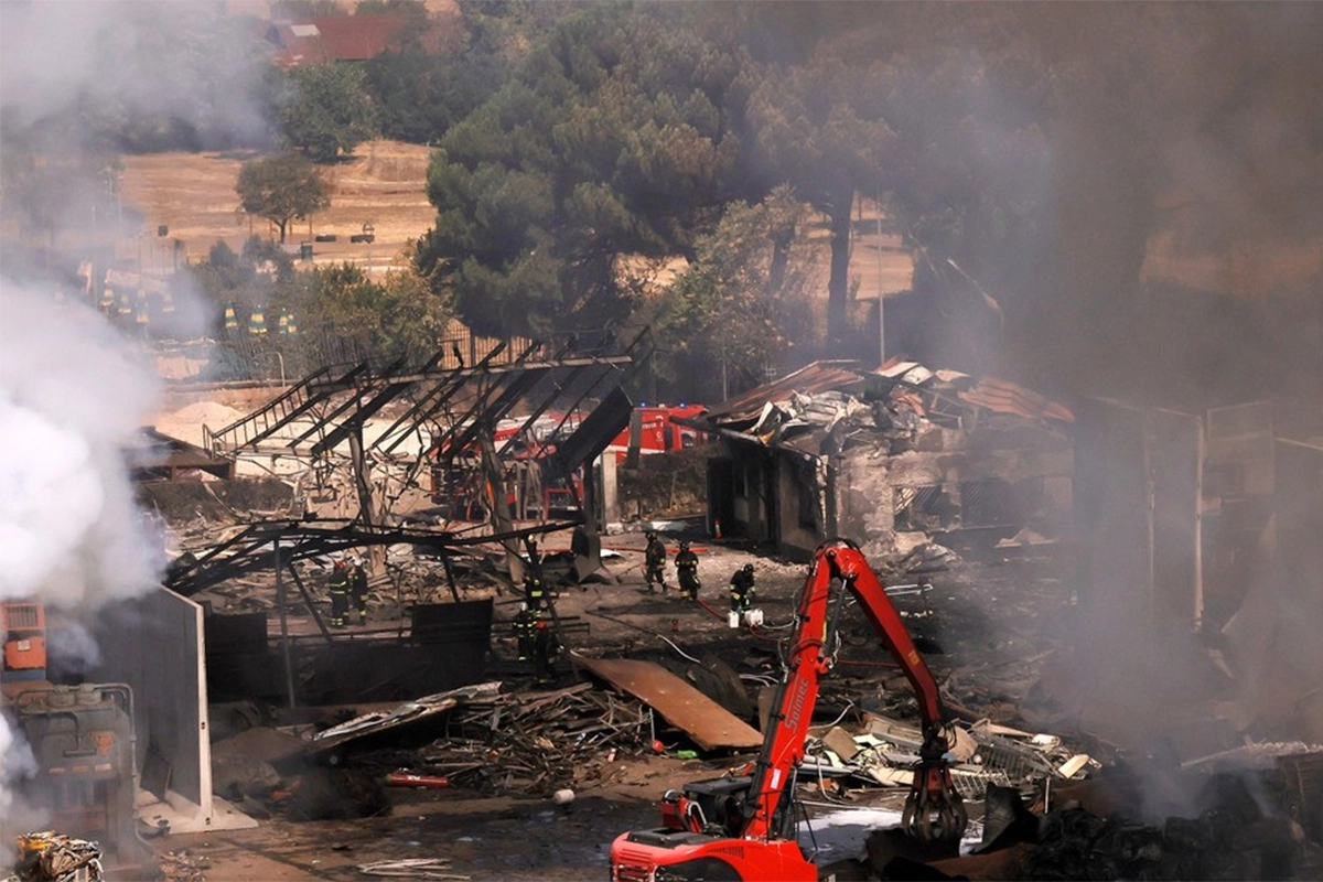 EXPLOSIÓN EN ESTACIÓN DE SERVICIO EN ROMA DEJÓ 27 HERIDOS Y CONMOCIÓN: VIDEO