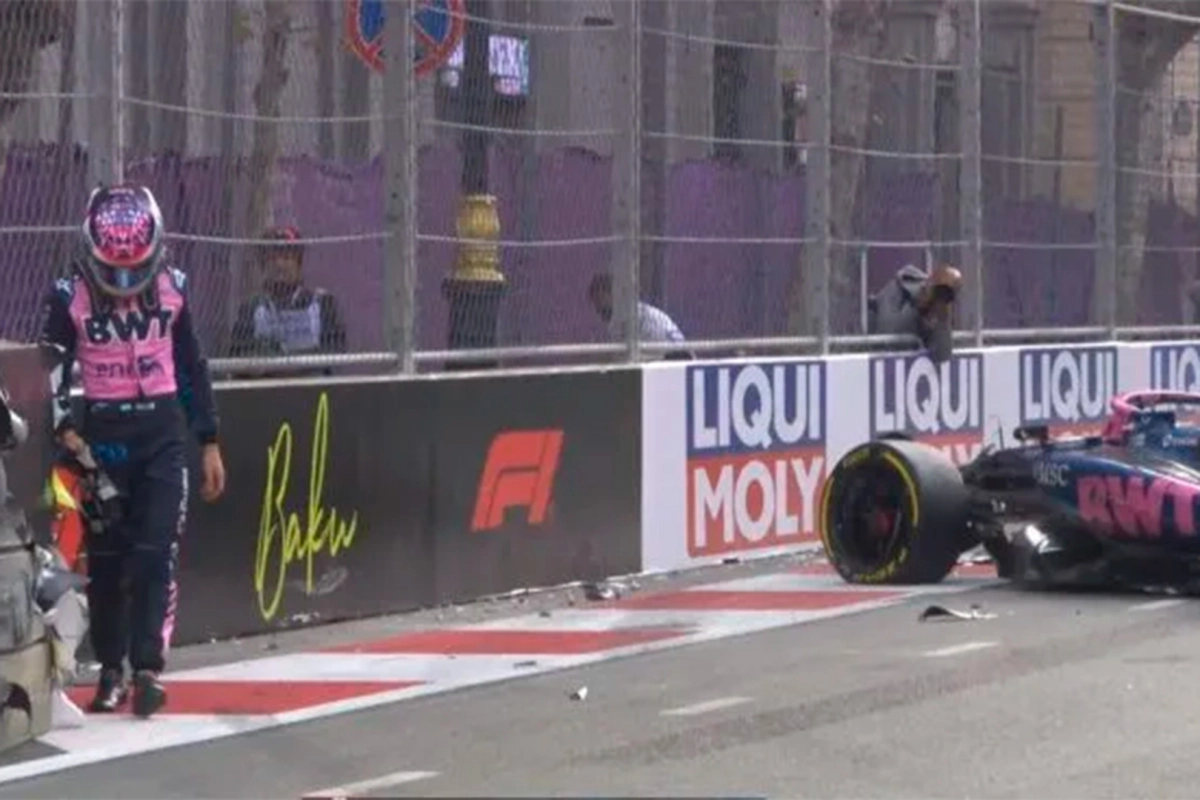 COLAPINTO TRAS CHOCAR EN BAKÚ: “ME DESCONCENTRÓ UN POCO LO DE GASLY”