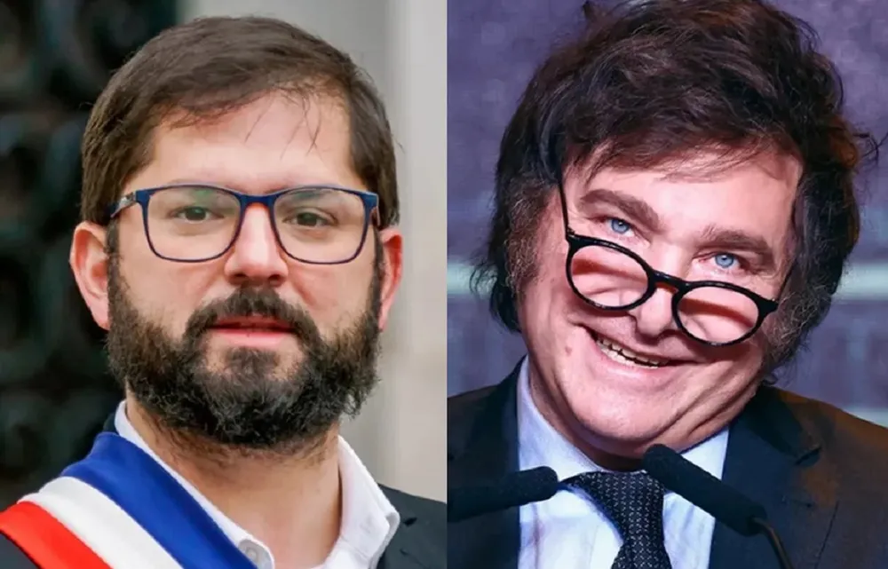 BORIC SE ENOJÓ POR UNA PREGUNTA SOBRE MILEI Y DEFENDIÓ LA RELACIÓN CON ARGENTINA