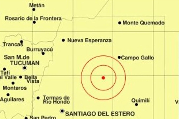 SISMO DE MAGNITUD 5,8 SACUDE SANTIAGO DEL ESTERO SIN DAÑOS