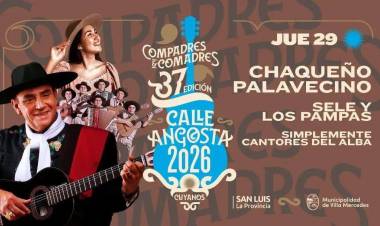 VILLA MERCEDES PALPITA LA FIESTA NACIONAL DE LA CALLE ANGOSTA 2026: YA SE VENDEN ENTRADAS ANTICIPADAS