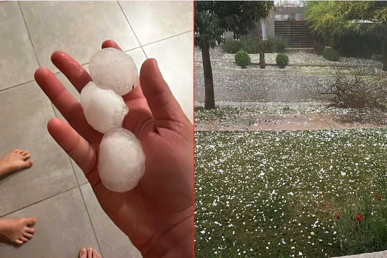 Granizo de gran tamaño sorprendió a Córdoba y complicó las rutas