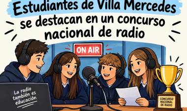 Estudiantes de Villa Mercedes se destacan en un concurso nacional de radio