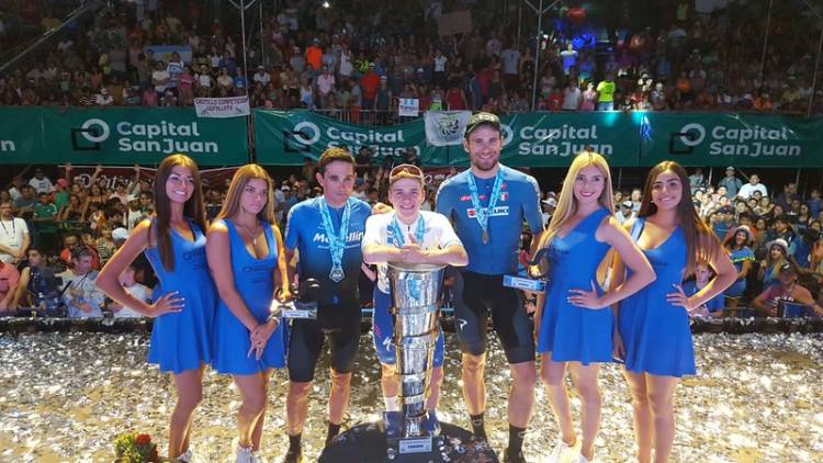 EL BELGA EVENEPOEL SE QUEDÓ CON LA 38ª VUELTA A SAN JUAN, GAVIRIA GANÓ LA ETAPA Y EL SANLUISEÑO NEHUÉN BAZÁN TUVO UNA DESTACADA ACTUACIÓN