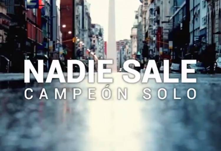 "NADIE SALE CAMPEÓN SOLO", EL EMOTIVO VIDEO DE AFA QUE INVITA A RESPETAR LA CUARENTENA