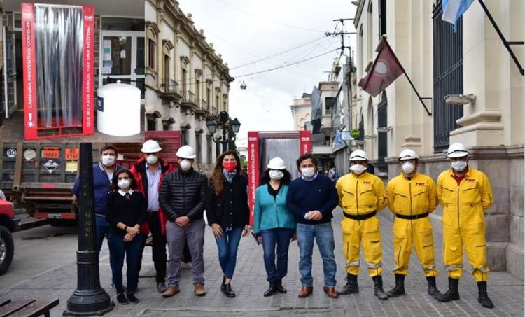 EN SALTA YA SE INSTALARON TRES CABINAS DE DESINFECCIÓN 