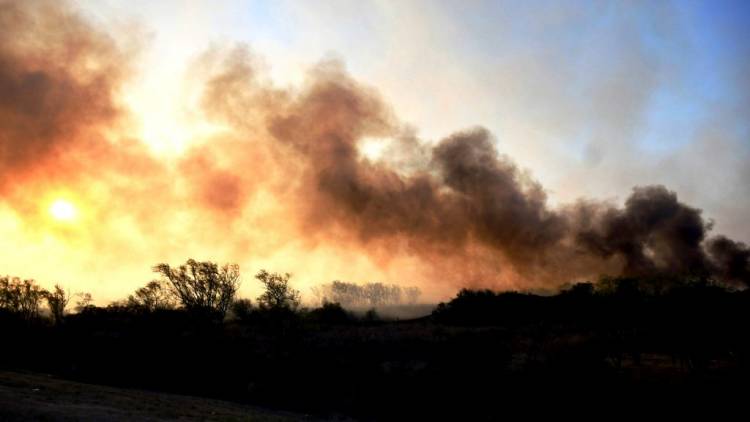 CONTINÚAN CON FOCOS ACTIVOS LOS INCENDIOS FORESTALES EN SANTA FE, ENTRE RÍOS, SAN LUIS Y TUCUMÁN