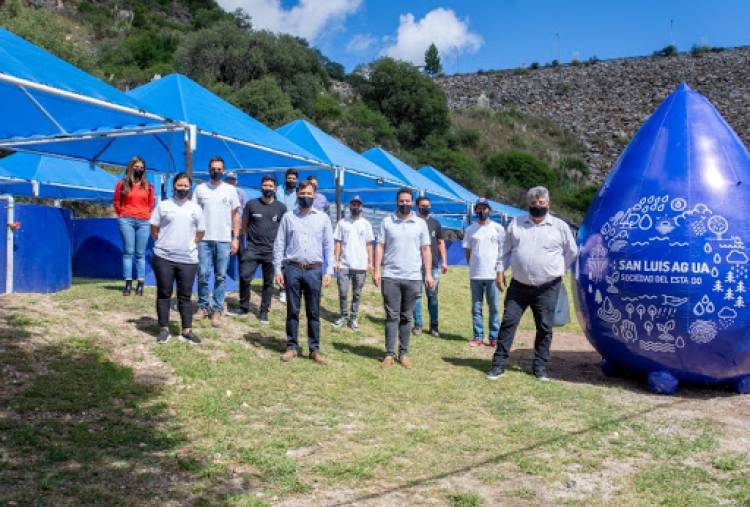 CRÍA INTENSIVA DE PEJERREY: SAN LUIS AGUA REINAUGURÓ LA ESTACIÓN DE PISCICULTURA RÍO GRANDE