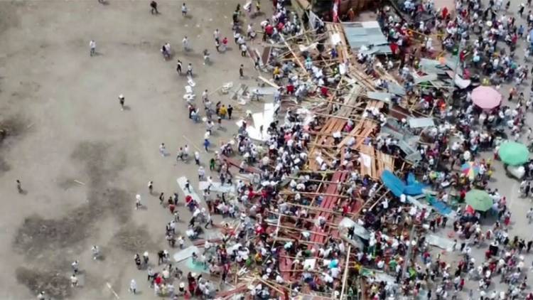 AL MENOS CUATRO MUERTOS EN COLOMBIA POR EL DESPLOME DE GRADERÍAS EN UNA PLAZA DE TOROS