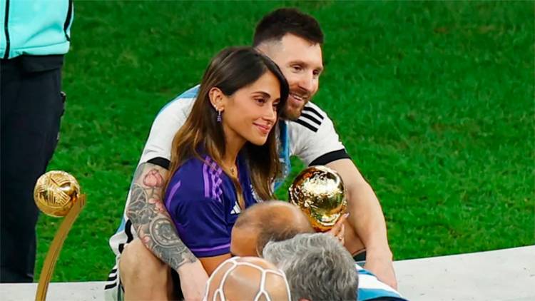 FESTEJOS MUNDIALISTAS: “¡MI CAMPEÓN!”, LOS EMOTIVOS MENSAJES DE ANTONELA ROCCUZZO PARA LIONEL MESSI