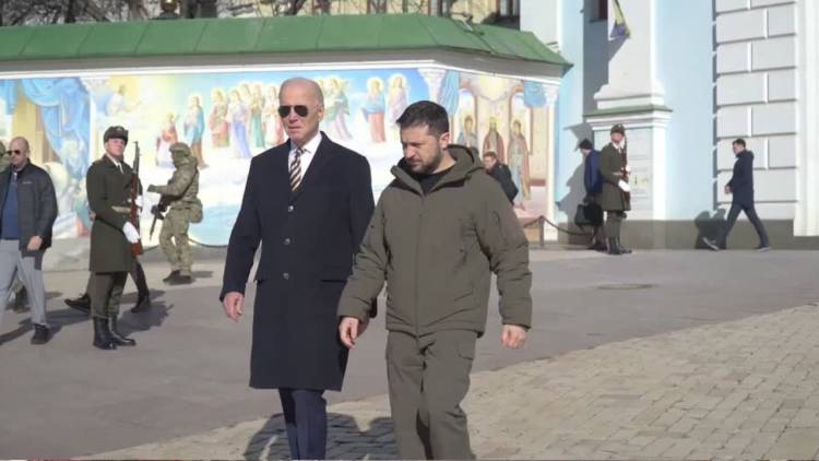 JOE BIDEN REALIZA ESTE LUNES UNA VISITA SORPRESA A UCRANIA