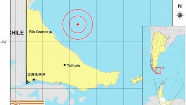 ESTA MAÑANA SE DETECTÓ UN SISMO EN EL MAR ARGENTINO QUE SE SINTIÓ EN TIERRA DEL FUEGO