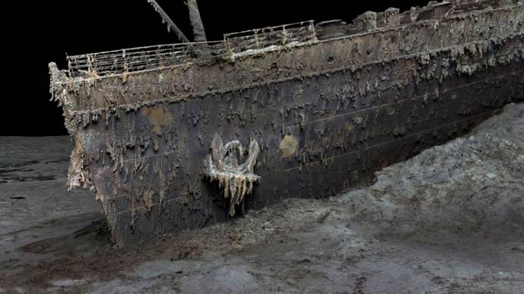 FOTOS DEL PRIMER ESCANEO DIGITAL EN TAMAÑO REAL Y NUEVAS IMÁGENES REVELAN LOS RESTOS DEL TITANIC COMO NUNCA SE VIERON