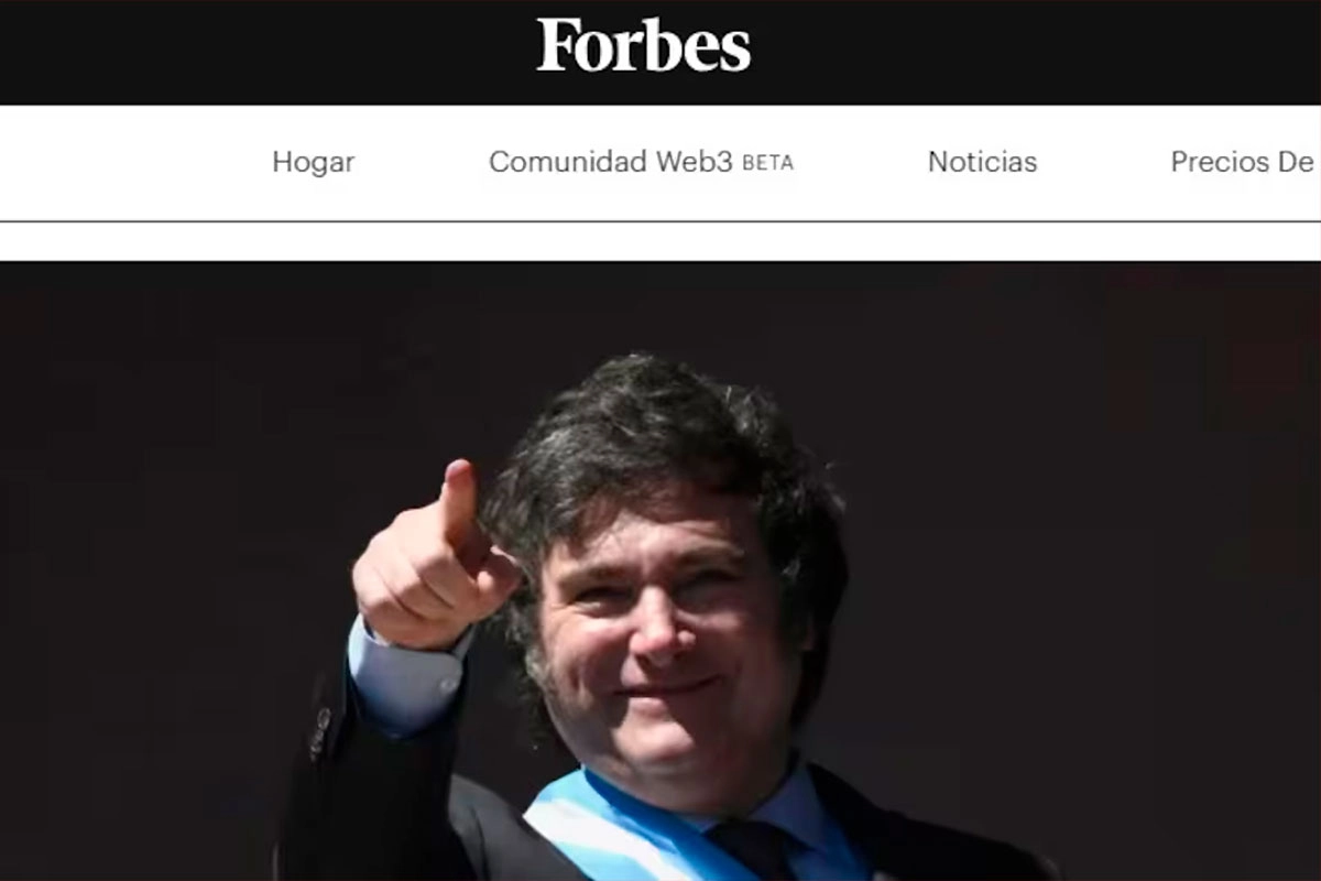 FORBES LLAMA AL ESCÁNDALO DE MILEI "EL ROBO CRIPTO MÁS GRANDE DE LA HISTORIA"