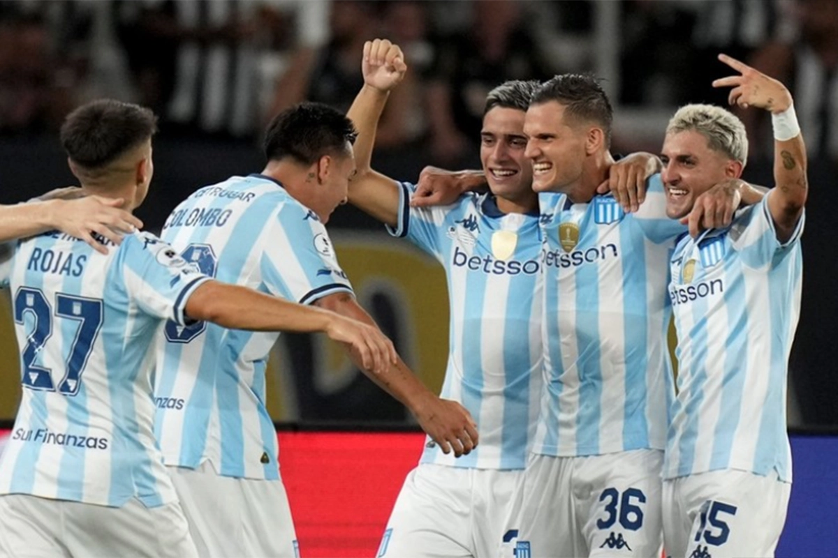 RACING LE GANÓ 2 A 0 A BOTAFOGO EN BRASIL Y ES CAMPEÓN DE LA RECOPA SUDAMERICANA