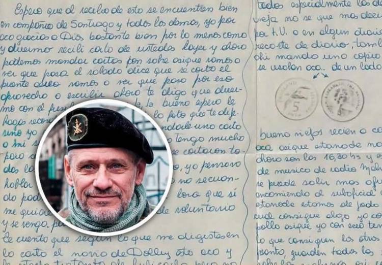 Veterano de Malvinas de Villa Mercedes logró frenar la subasta de una carta robada en la guerra