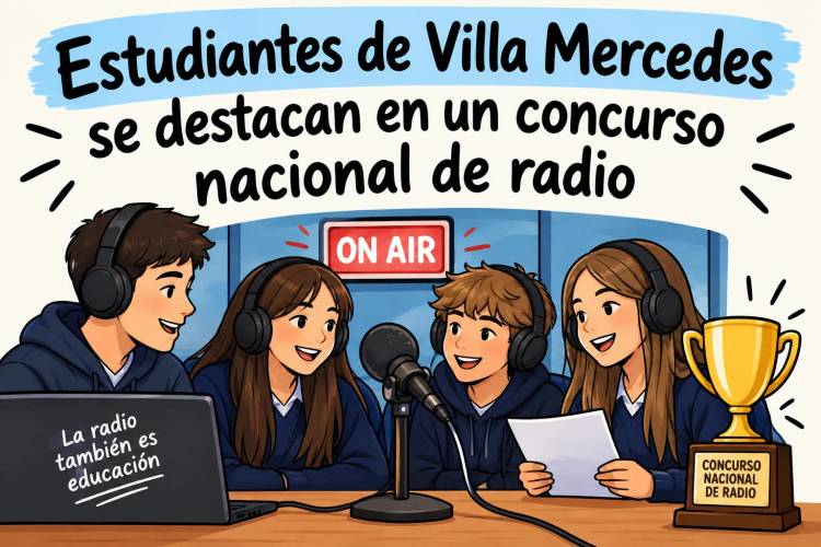 Estudiantes de Villa Mercedes se destacan en un concurso nacional de radio
